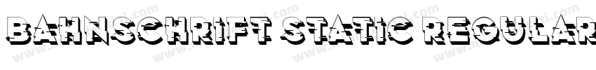 Bahnschrift Static Regular字体转换
